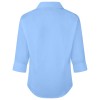 sky blue girls 3/4 sleeve school shirt back
