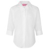 revere collar school blouse 3/4 sleeve