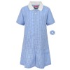 sky blue gingham summer school dress