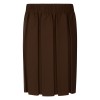 brown box pleat school skirt