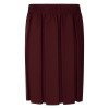 maroon box pleat school skirt