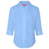 sky blue girls 3/4 sleeve school shirt