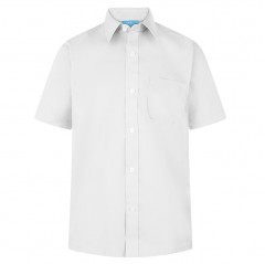 Boys School Shirt Sky Blue or White Long or Short sleeve NEW PolyCotton Shirts 