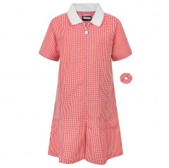 red gingham school dress front