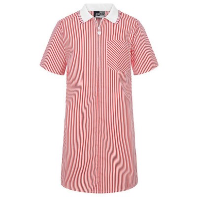 red stripe school summer dress